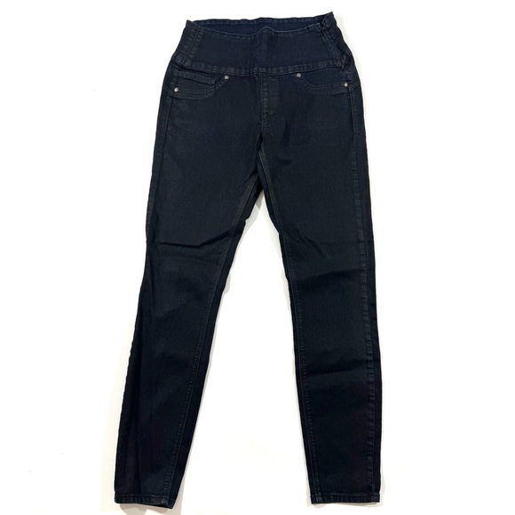 Spanx Alexia Slimming Skinny Jeans Side Zip Dark Wash - Picture 1 of 7